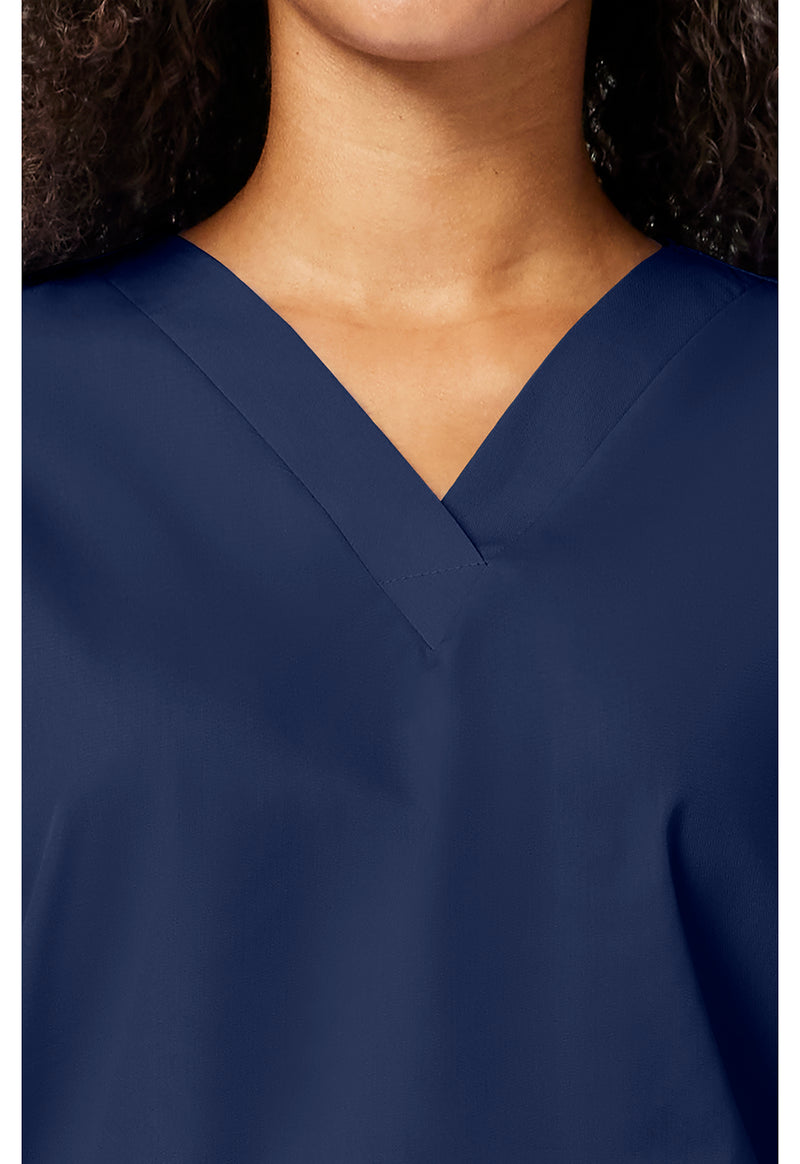 Navy - Women's V-Neck Scrub Top (View 2)