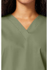 Olive - Women's V-Neck Scrub Top (View 2)
