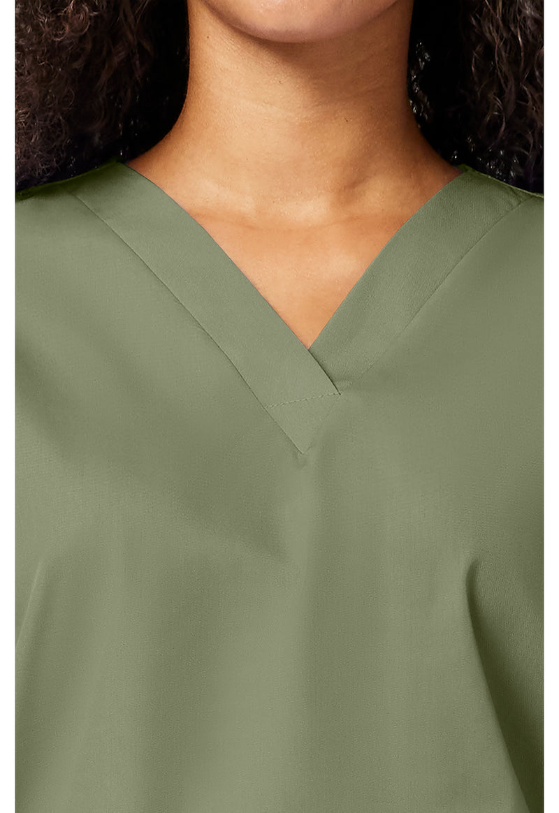 olive - V-Neck Top (View 2)