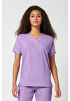 Orchid - Cherokee WW Originals Women Scrub Top - Front View