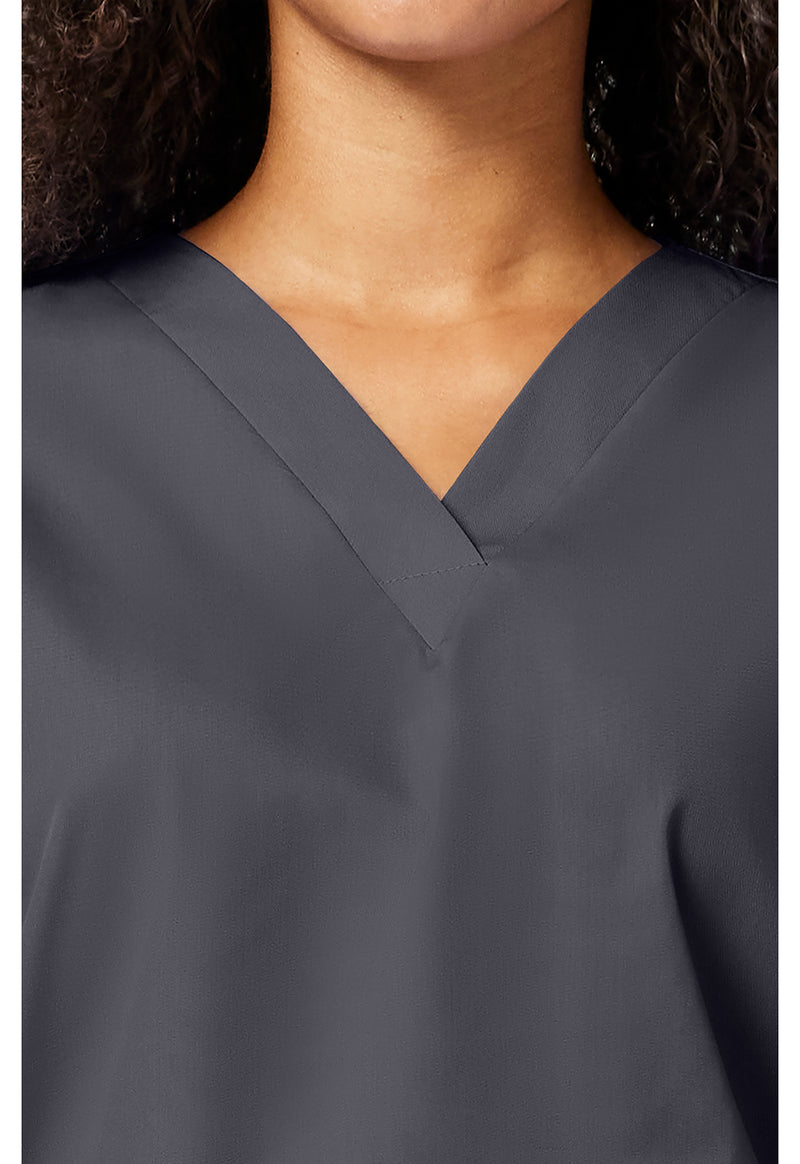 Pewter - Women's V-Neck Scrub Top (View 2)