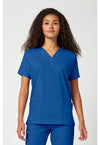 Royal - Cherokee WW Originals Women Scrub Top - Front View
