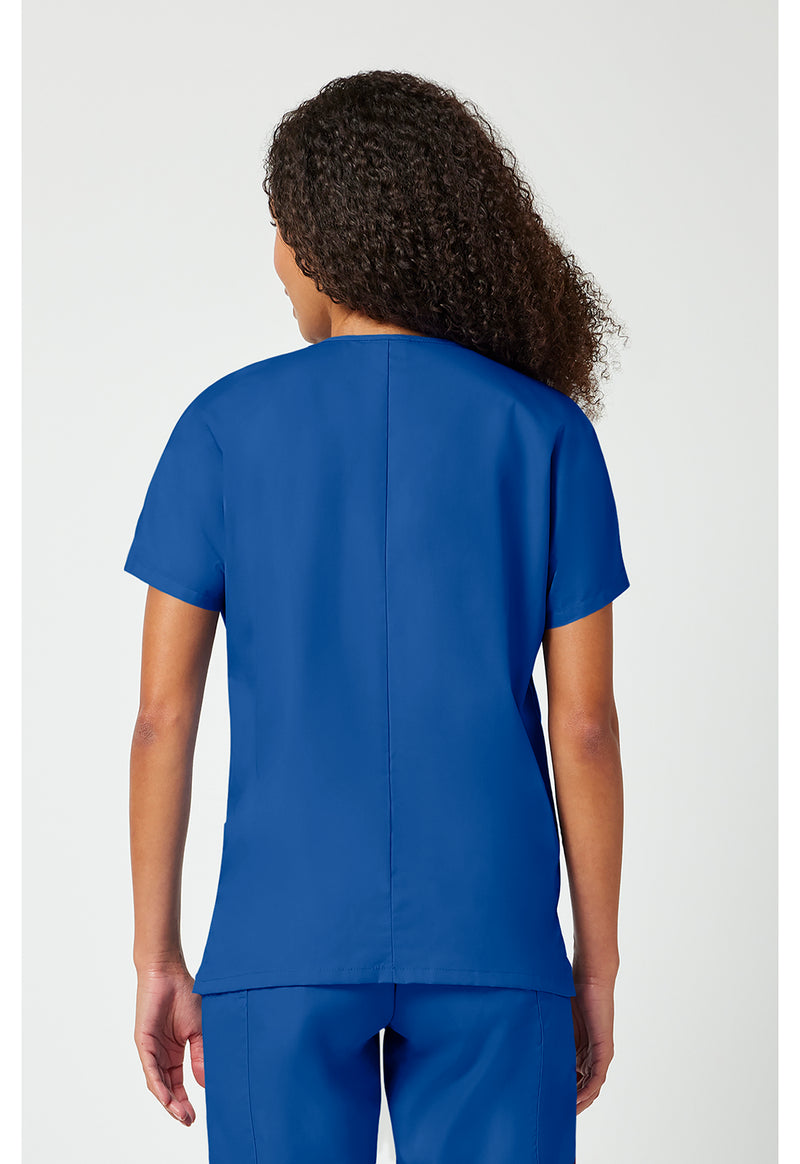 Royal - Cherokee WW Originals Women Scrub Top - Back View