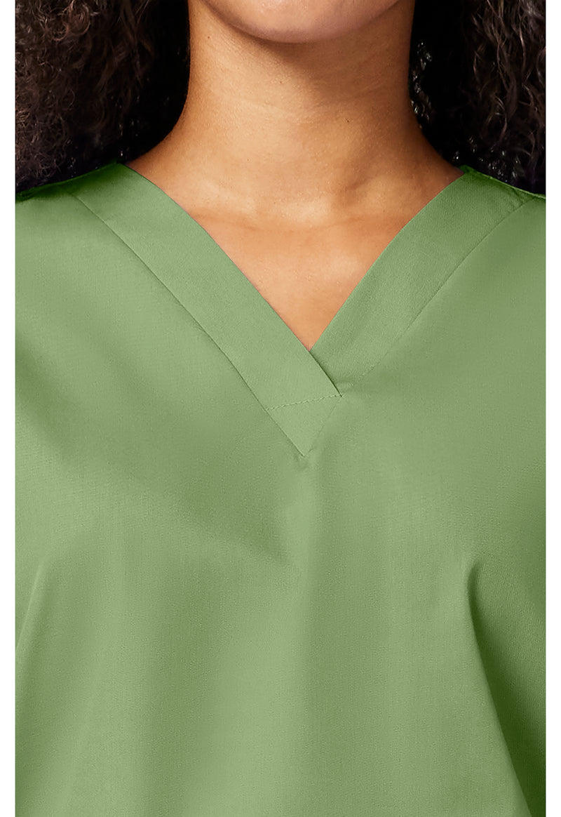 Sage Green - Women's V-Neck Scrub Top (View 2)