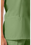 Sage Green - Women's V-Neck Scrub Top (View 3)