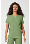 Sage Green - Cherokee WW Originals Women Scrub Top - Front View
