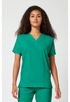 Surgical Green - Cherokee WW Originals Women Scrub Top - Front View