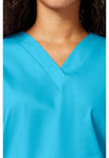 Turquoise - Women's V-Neck Scrub Top (View 2)