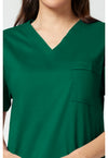 hunter green - Unisex V-Neck Top (View 2)