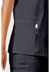 pewter - Unisex V-Neck Top (View 3)