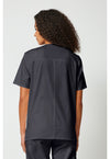 pewter - Unisex V-Neck Top (Back)