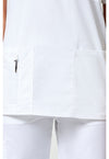 white - Unisex V-Neck Top (View 3)