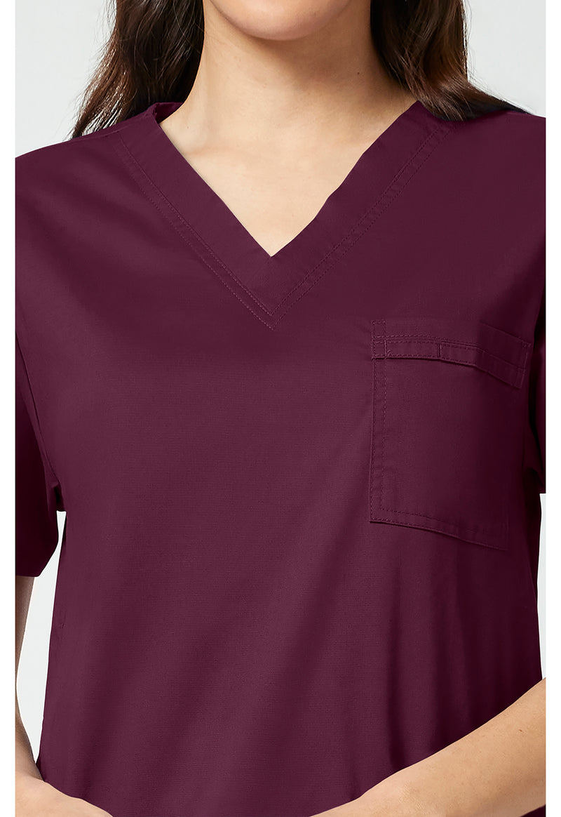 wine - Unisex V-Neck Top (View 2)