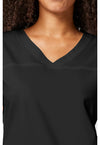 Black - V-Neck Top (View 2)