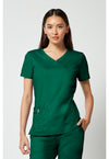 Hunter Green - V-Neck Top