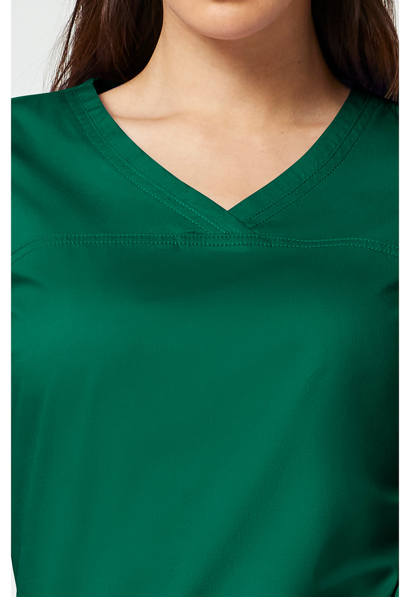 Hunter Green - V-Neck Top (View 2)