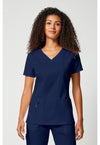 Navy - V-Neck Top