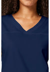 Navy - V-Neck Top (View 2)