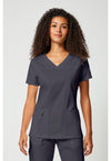 Pewter - V-Neck Top