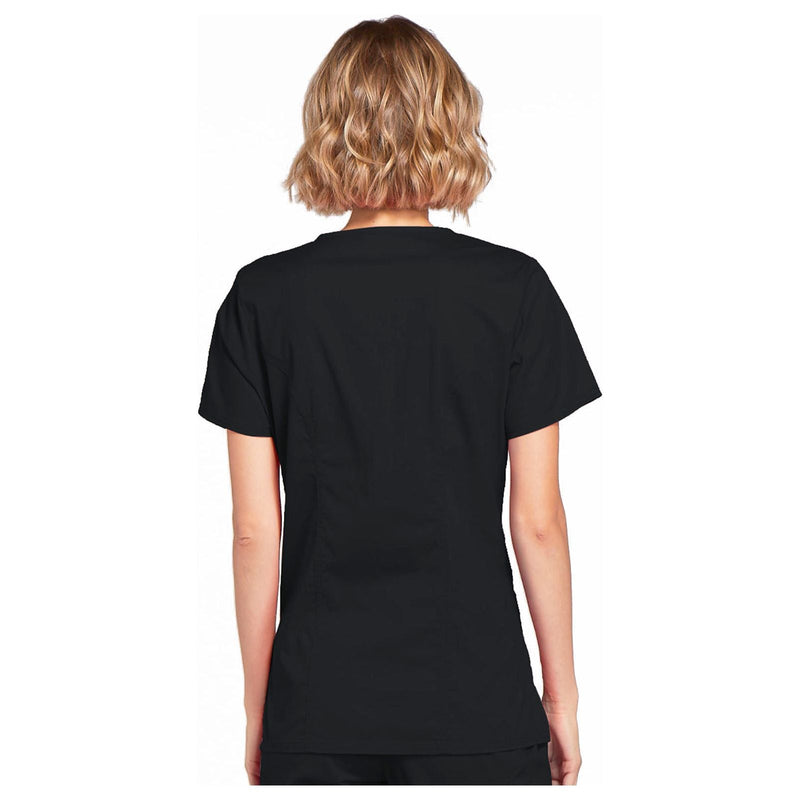 black - Mock Wrap Top