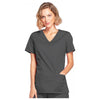 pewter - Mock Wrap Top