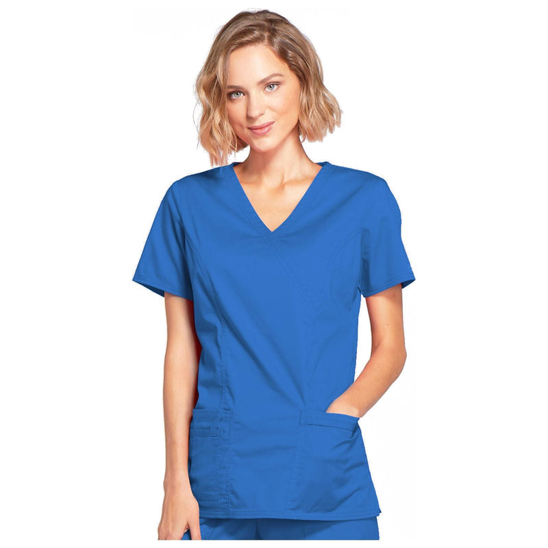 royal - Mock Wrap Top