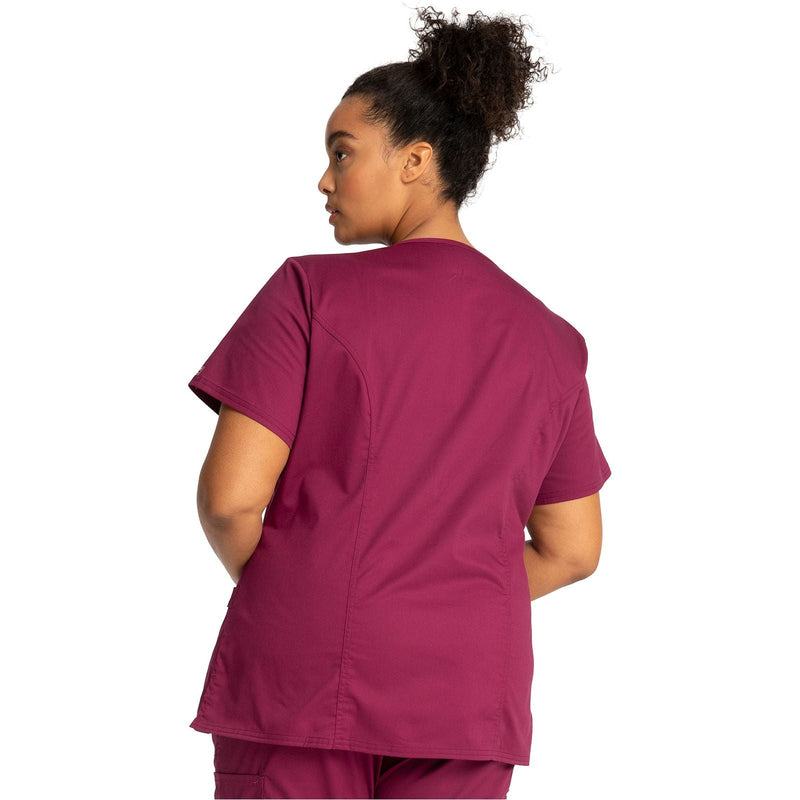 wine - Mock Wrap Top