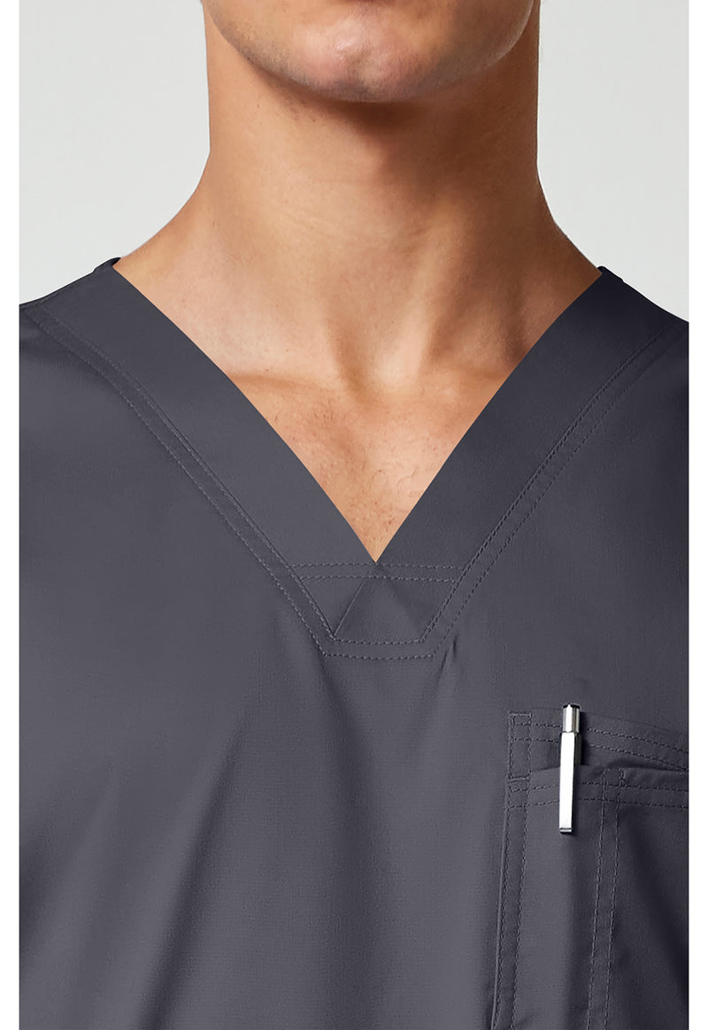 pewter - Men's Tuckable V-Neck Top (View 2)