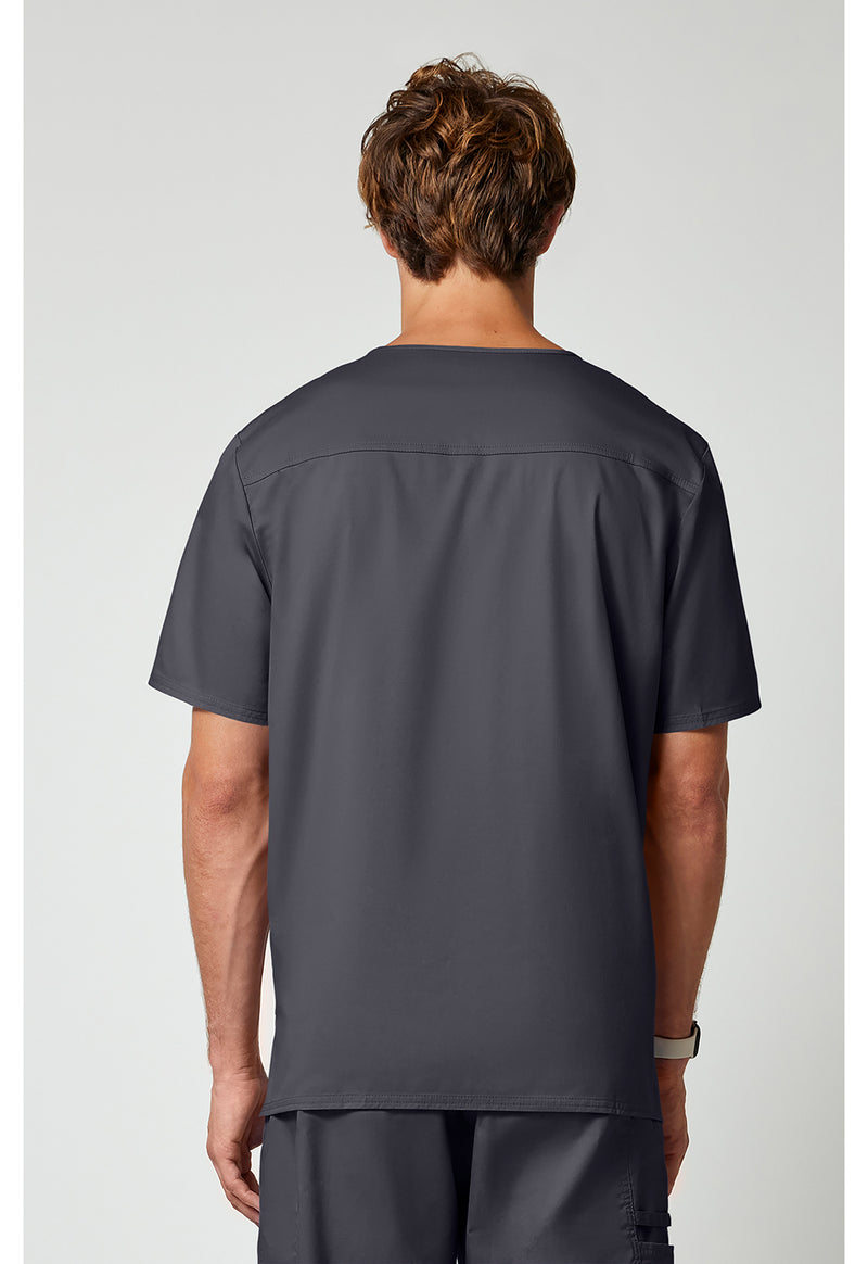 pewter - Men's Tuckable V-Neck Top (Back)