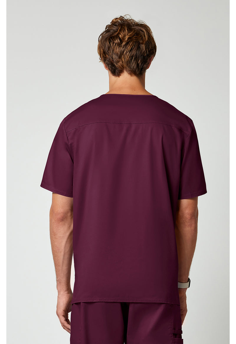 wine - Men's Tuckable V-Neck Top (Back)