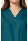 Caribbean Blue - Unisex V-Neck Tunic (View 2)