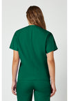 Hunter Green - Cherokee WW Originals Unisex Scrub Top - Back View