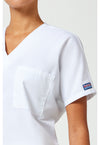 White - Unisex V-Neck Tunic (View 3)