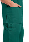 Hunter Green - Unisex V-Neck Scrub Top (View 3)