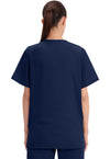 Navy - Cherokee WW Originals Unisex Scrub Top - Back View