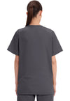Pewter - Cherokee WW Originals Unisex Scrub Top - Back View
