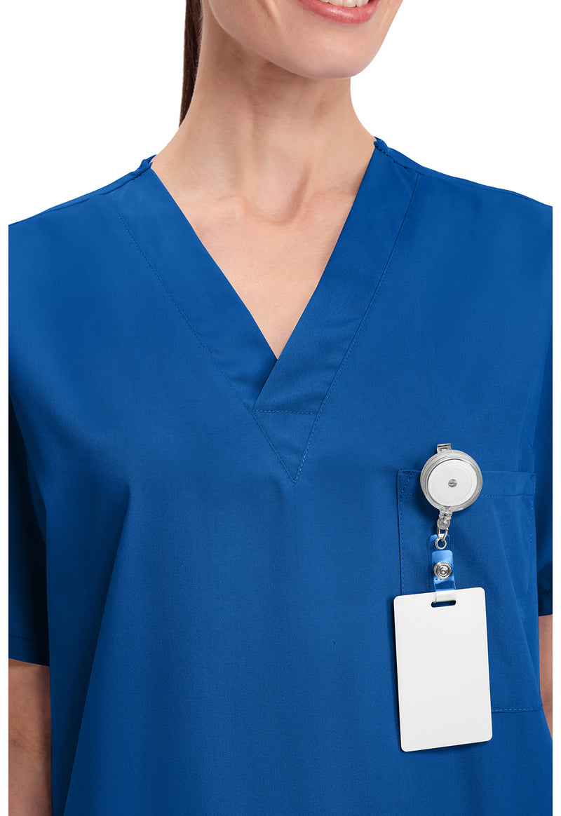 Royal - Unisex V-Neck Scrub Top (View 2)