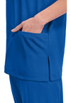 Royal - Unisex V-Neck Scrub Top (View 3)