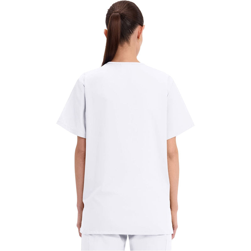 white - Unisex V-Neck Top