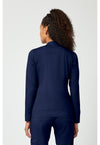 Navy - Healing Hands Purple Label Women Scrub Jacket - Back View
