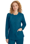 Caribbean - Healing Hands Purple Label Women Scrub Jacket - Front View