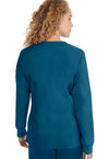 Caribbean - Healing Hands Purple Label Women Scrub Jacket - Back View