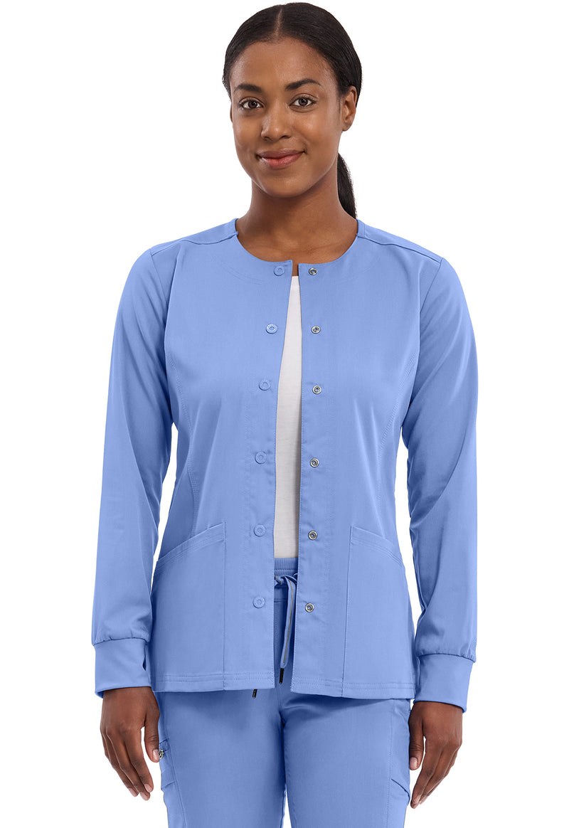 CEIL - Healing Hands Purple Label Women Scrub Jacket - Front View
