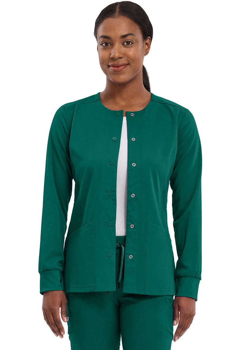 Hunter - Healing Hands Purple Label Women Scrub Jacket - Front View