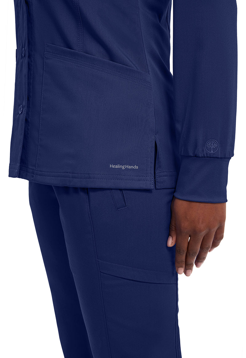 Navy - Women's Daisy Scrub Jacket (View 2)