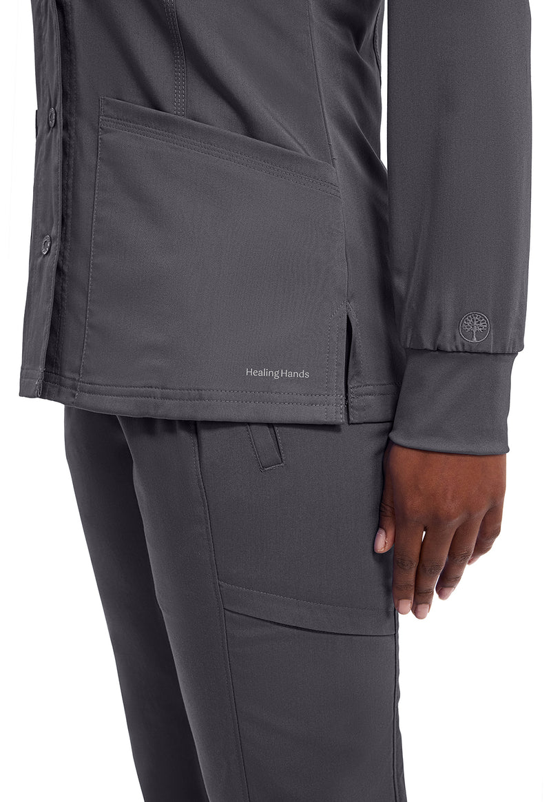 Pewter - Women's Daisy Scrub Jacket (View 2)