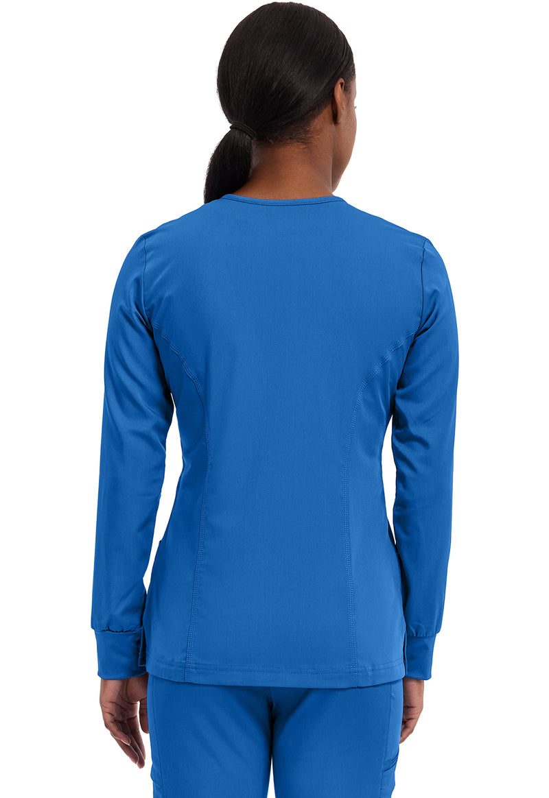 Royal - Healing Hands Purple Label Women Scrub Jacket - Back View