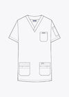 MOBB V Neck Scrub Top 520T