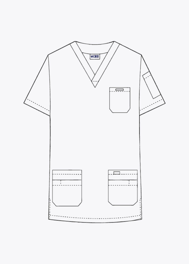 MOBB V Neck Scrub Top 520T