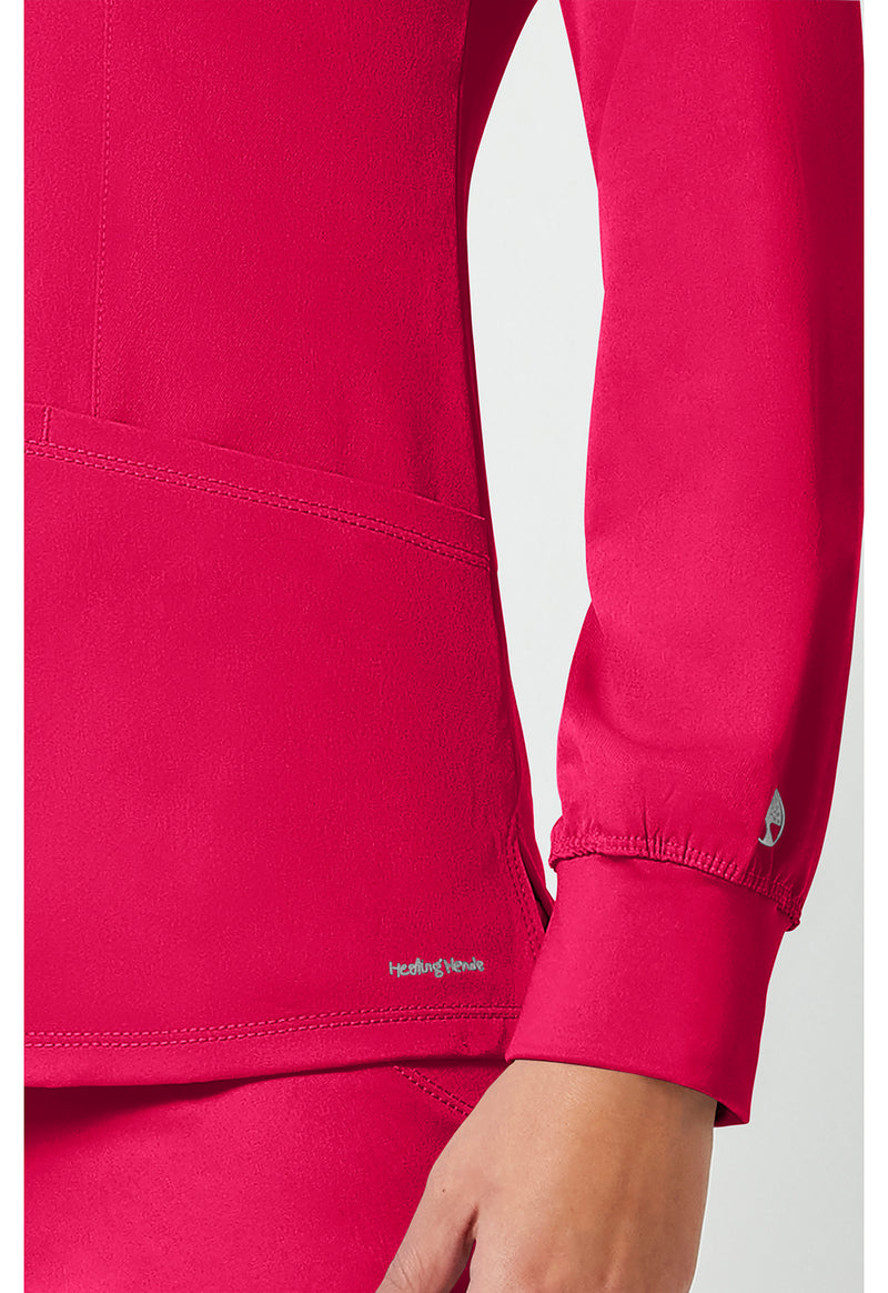Carnation Pink - Women's Megan Scrub Jacket (View 4)
